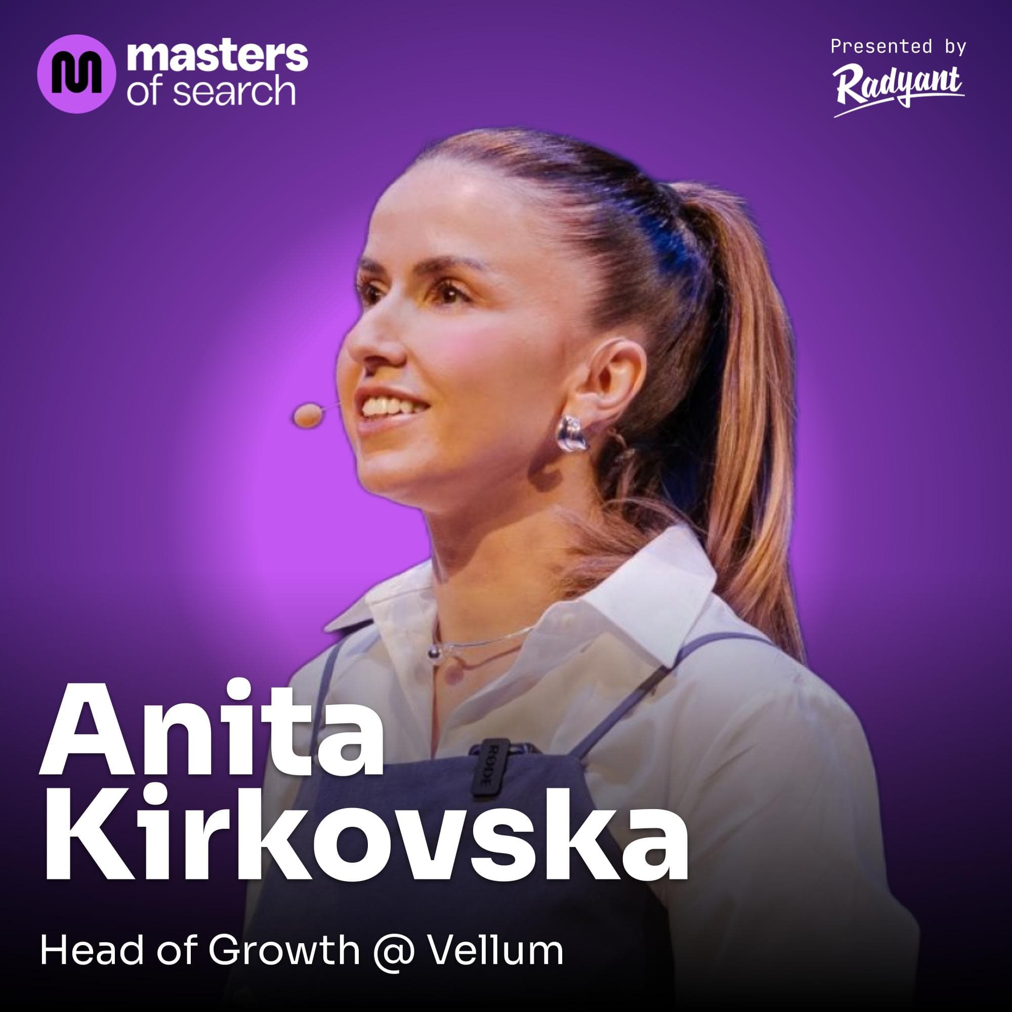 Masters of Search episode 44: She saved $30k/year canceling Webflow | Anita Kirkovska, Head of Growth & Marketing @ Vellum cover art
