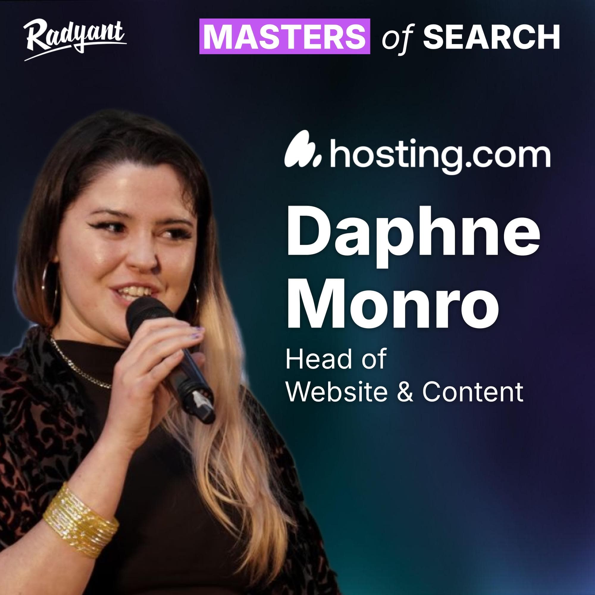 Masters of Search episode 26: M&A in SEO | Daphne Monro, Head of Website & Content @ hosting.com cover art
